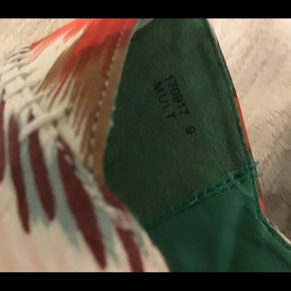 #8 Bamboo 170917 Multi Wedge Peep Toe Shoes - Picture 11 of 11